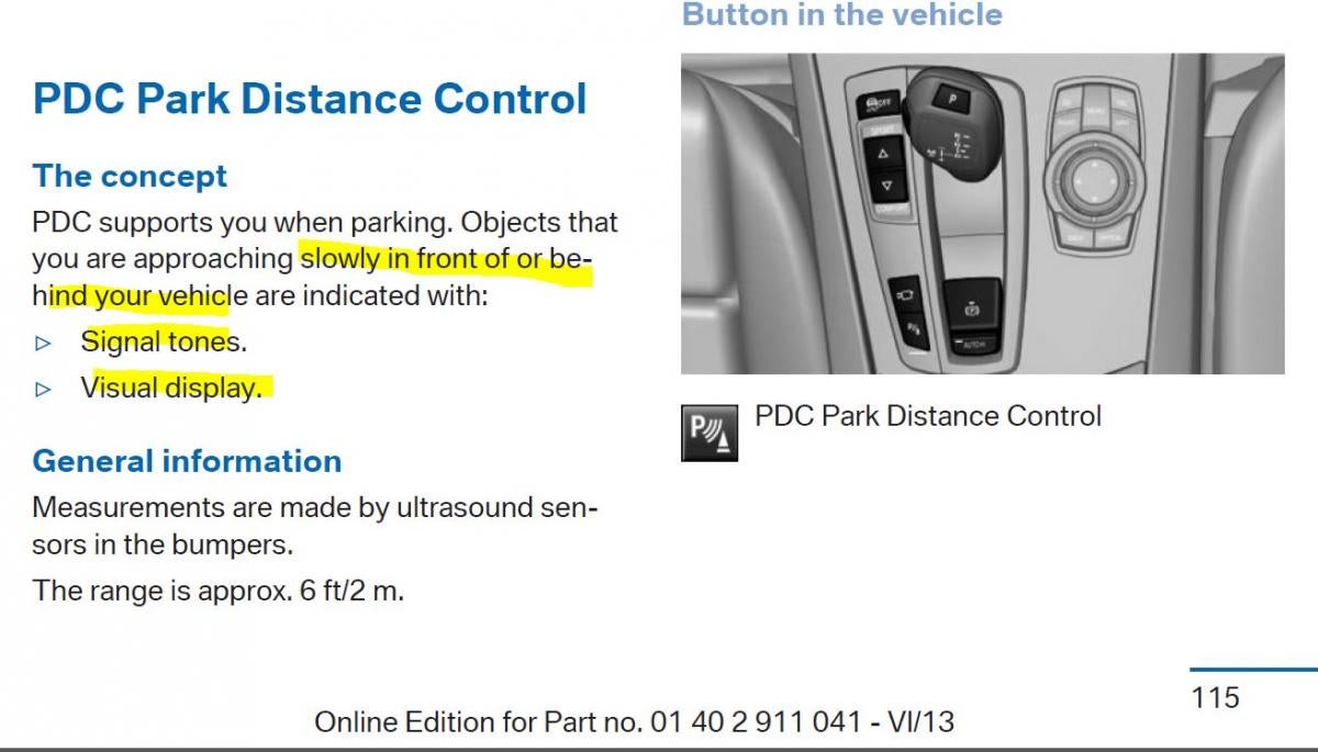 PDC-125 Smart Park Programmable Parking Sensors (Front or Rear) – Point to  Point Distributions
